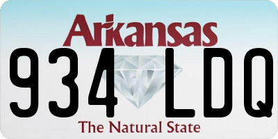 AR license plate 934LDQ