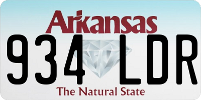AR license plate 934LDR