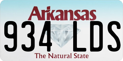 AR license plate 934LDS