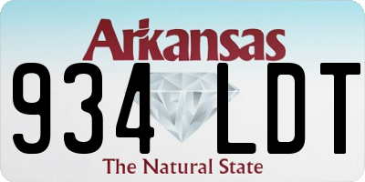 AR license plate 934LDT