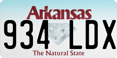 AR license plate 934LDX