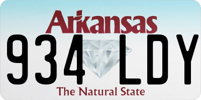 AR license plate 934LDY