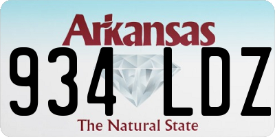 AR license plate 934LDZ