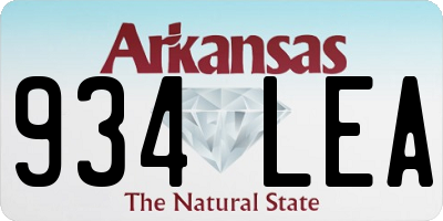 AR license plate 934LEA