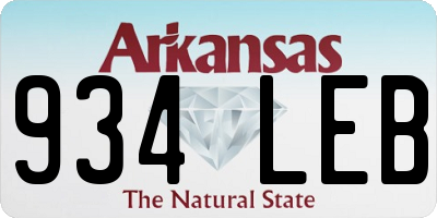 AR license plate 934LEB