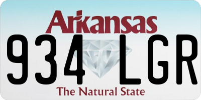 AR license plate 934LGR