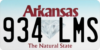 AR license plate 934LMS