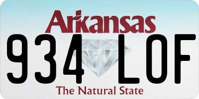 AR license plate 934LOF