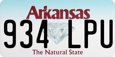 AR license plate 934LPU