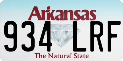 AR license plate 934LRF