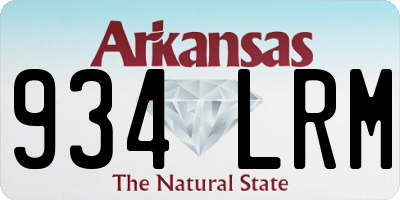 AR license plate 934LRM