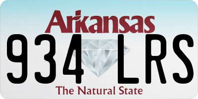 AR license plate 934LRS