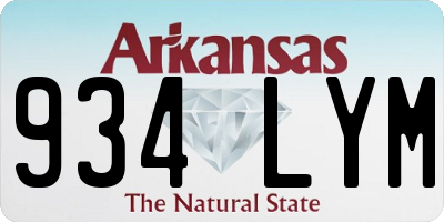 AR license plate 934LYM