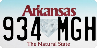 AR license plate 934MGH