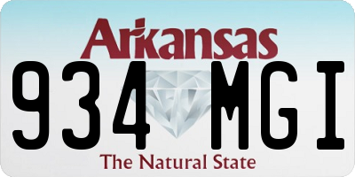 AR license plate 934MGI