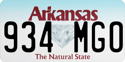 AR license plate 934MGO