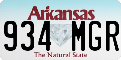 AR license plate 934MGR