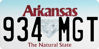 AR license plate 934MGT
