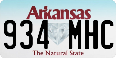 AR license plate 934MHC