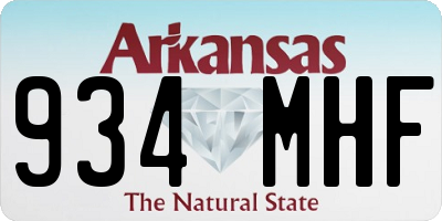 AR license plate 934MHF