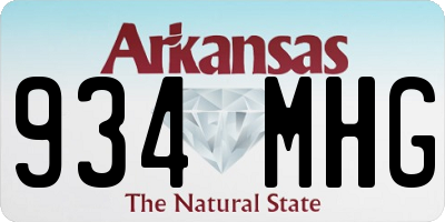 AR license plate 934MHG