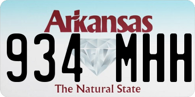 AR license plate 934MHH