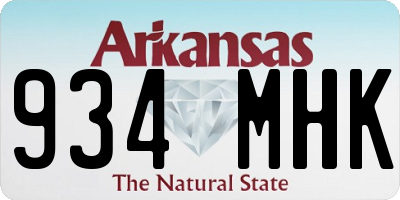 AR license plate 934MHK