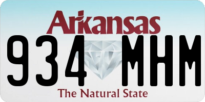 AR license plate 934MHM