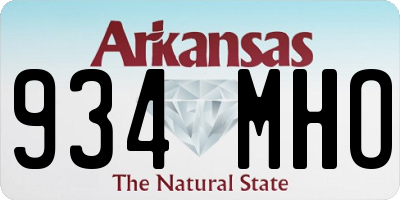 AR license plate 934MHO
