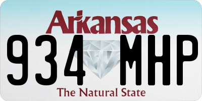AR license plate 934MHP