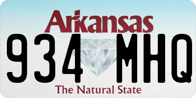 AR license plate 934MHQ
