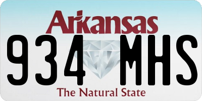 AR license plate 934MHS