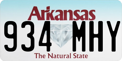 AR license plate 934MHY