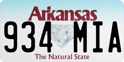 AR license plate 934MIA