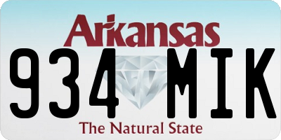 AR license plate 934MIK