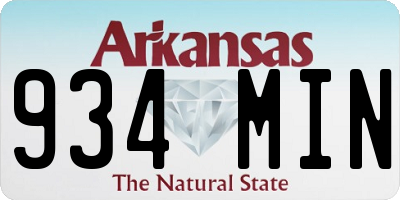 AR license plate 934MIN