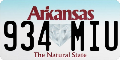 AR license plate 934MIU