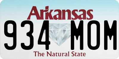AR license plate 934MOM