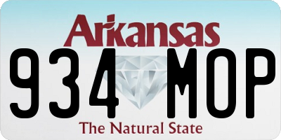 AR license plate 934MOP