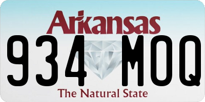 AR license plate 934MOQ