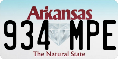 AR license plate 934MPE