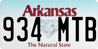 AR license plate 934MTB