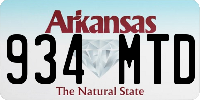 AR license plate 934MTD