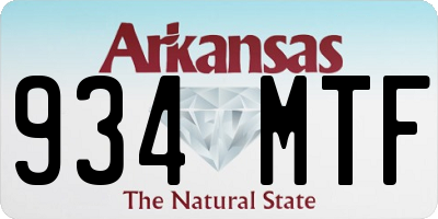 AR license plate 934MTF