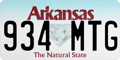 AR license plate 934MTG