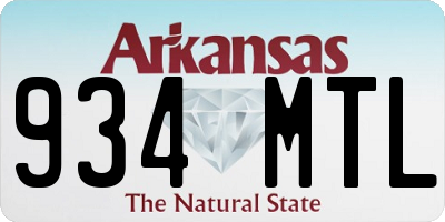 AR license plate 934MTL