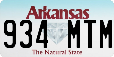 AR license plate 934MTM