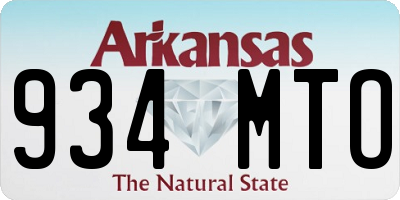 AR license plate 934MTO