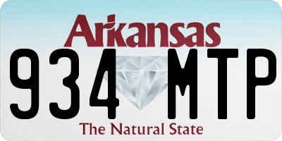 AR license plate 934MTP