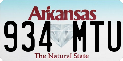 AR license plate 934MTU